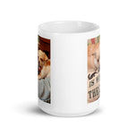 White glossy mug • Home is Where the Cat Is • 2 Views