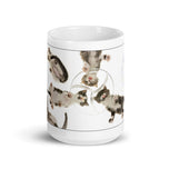 White glossy mug • Under Kittens!