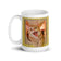 White glossy mug • Cats' House • Wall Opening • 2 Views
