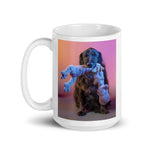 White glossy mug • Izzy with Beloved Hippo