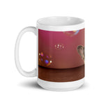 White glossy mug • Frenchie Bubbles • Panorama