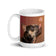 White glossy mug • Frenchie • Bubbles Capture • 2 Views