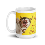 White glossy mug • Feed Me!