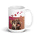 White glossy mug • Frenchie Bubbles • no text