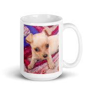 White glossy mug • Adorable Sadie • 2 Views