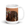 White glossy mug • Frenchie Bubbles • Panorama