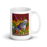 White glossy mug • The Leash • 2 Views