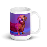 White glossy mug • A Loooong Dog!