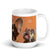 White glossy mug • Frenchie • Bubbles!