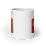 White glossy mug • Frenchie Bubbles!