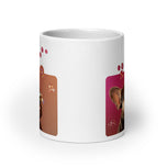 White glossy mug • Frenchie Bubbles • no text