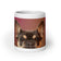 White glossy mug • Frenchie • Portrait • Panorama
