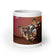 White glossy mug • Frenchie Bubbles • Panorama
