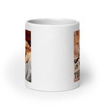 White glossy mug • Home is Where the Cat Is • 2 Views