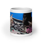 White glossy mug • The Chase! • Panorama