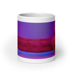 White glossy mug • A Loooong Dog!