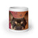 White glossy mug • Frenchie • Bubbles!