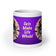 White glossy mug • Cats Make Life Whole!