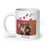 White glossy mug • Frenchie Bubbles!