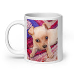 White glossy mug • Adorable Sadie • 2 Views
