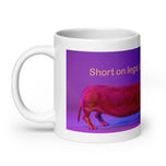 White glossy mug • Long on Love • Dachshund