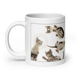 White glossy mug • Under Kittens!
