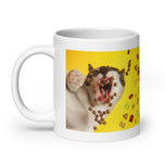 White glossy mug • Feed Me!