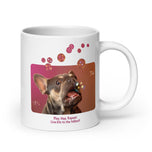 White glossy mug • Frenchie Bubbles!