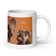 White glossy mug • Frenchie • Bubbles!